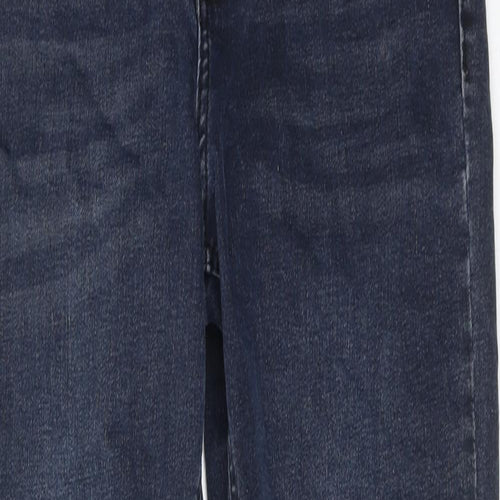 Topshop Womens Blue Cotton Skinny Jeans Size 30 in L32 in Regular Zip