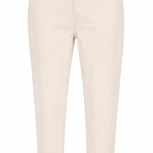 Marks and Spencer Womens Pink Cotton Tapered Jeans Size 30 in Regular Zip