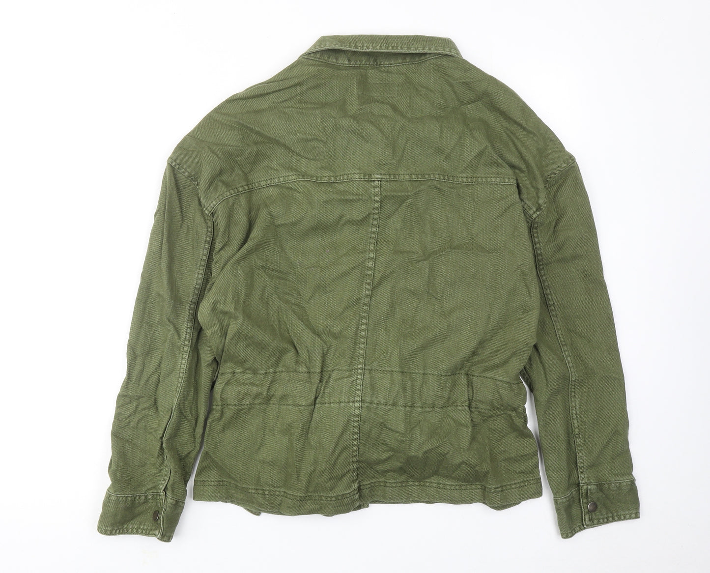 Marks and Spencer Womens Green Jacket Size 10 Button