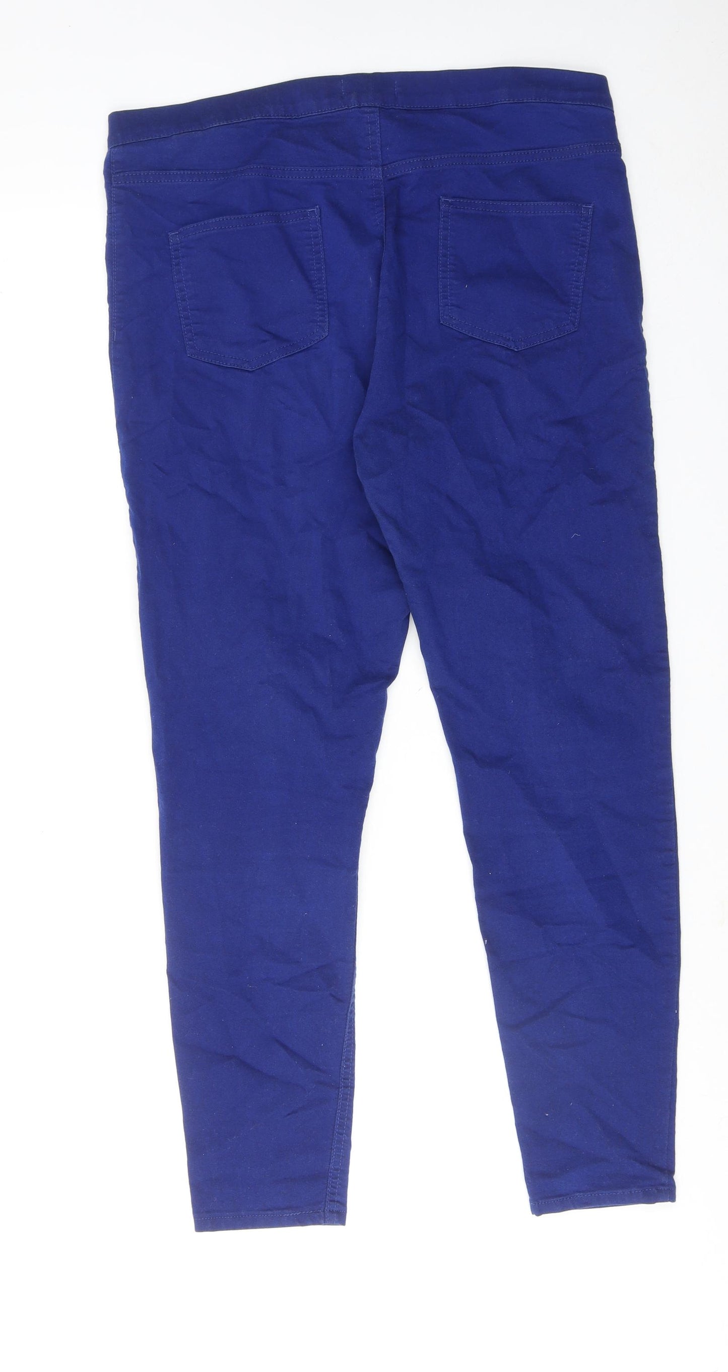 Marks and Spencer Womens Blue Cotton Jegging Jeans Size 16 Regular