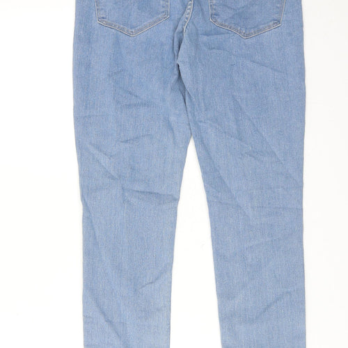 H&M Womens Blue Cotton Skinny Jeans Size 28 in Regular Zip