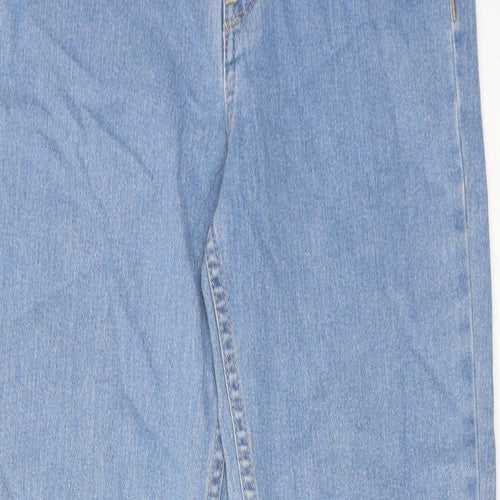 H&M Womens Blue Cotton Skinny Jeans Size 28 in Regular Zip