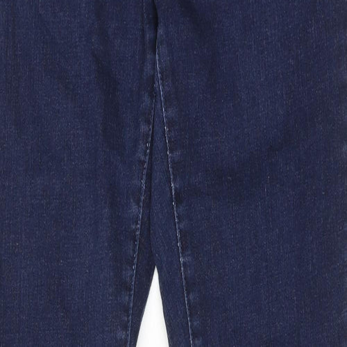 Topshop Womens Blue Cotton Skinny Jeans Size 32 in L32 in Regular Zip