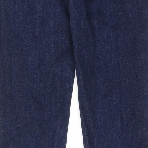 Topshop Womens Blue Cotton Skinny Jeans Size 32 in L32 in Regular Zip