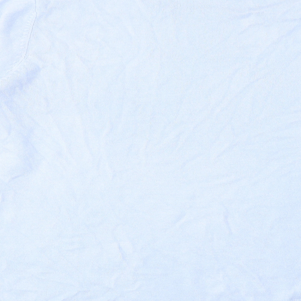 Marks and Spencer Womens Blue Round Neck Acrylic Pullover Jumper Size 18