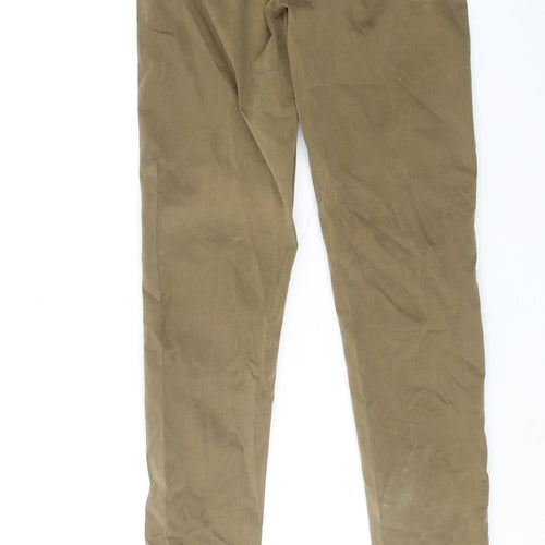 White Stuff Womens Green Cotton Skinny Jeans Size 8 Regular Zip