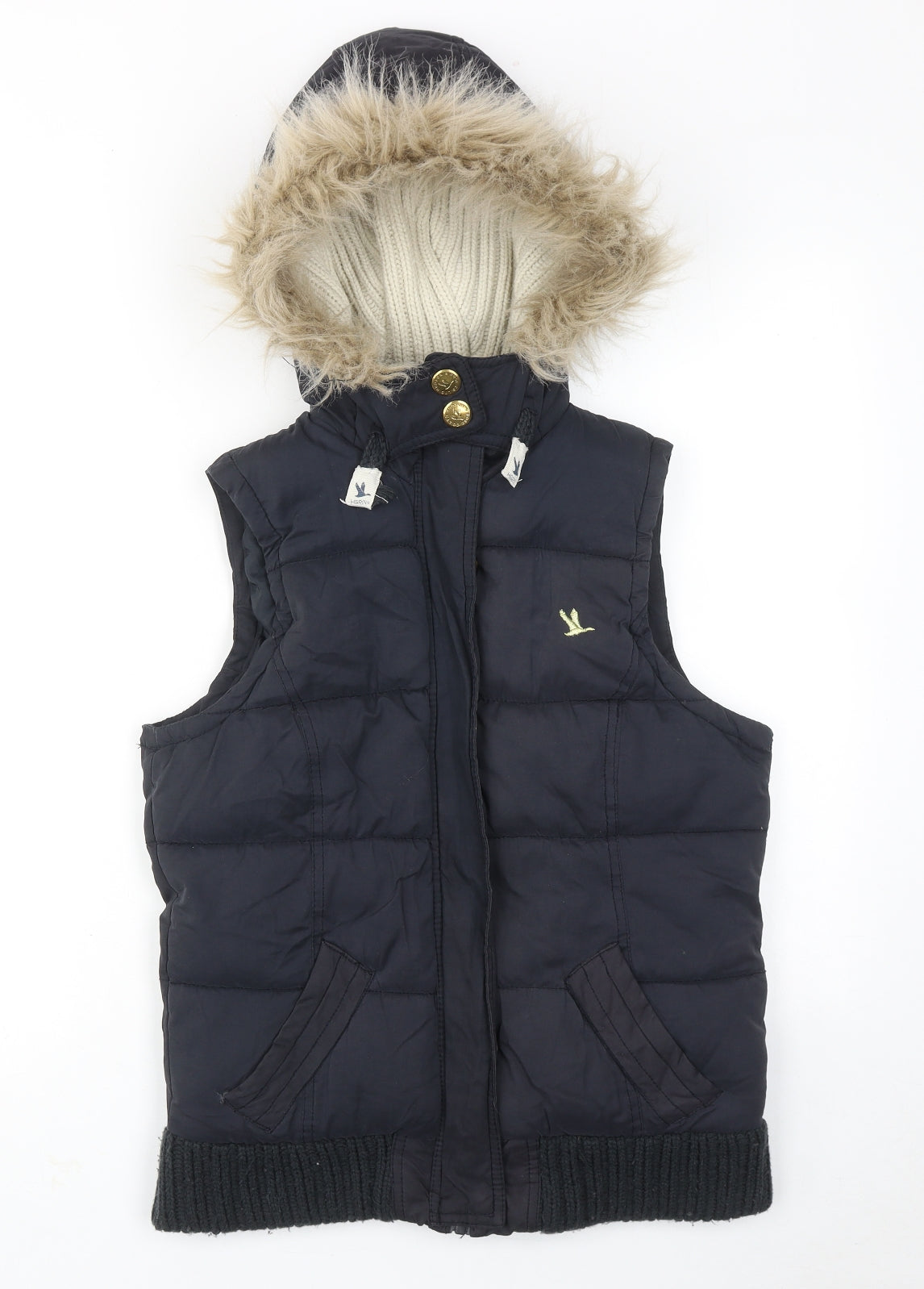 New Look Girls Blue Gilet Jacket Size 14-15 Years Zip