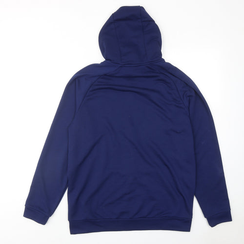 Nike Mens Blue Cotton Full Zip Hoodie Size M