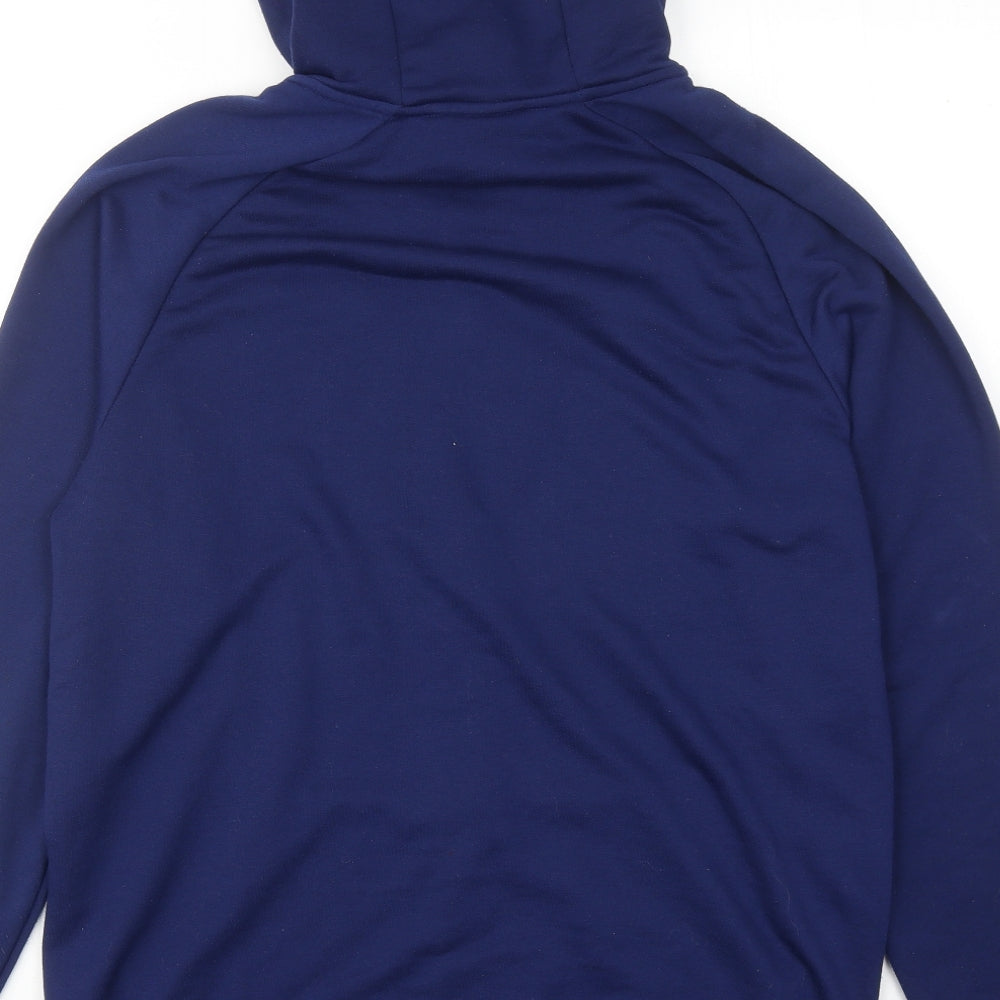 Nike Mens Blue Cotton Full Zip Hoodie Size M
