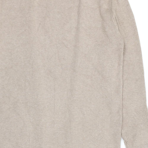 Marks and Spencer Womens Beige V-Neck Viscose Cardigan Jumper Size 10