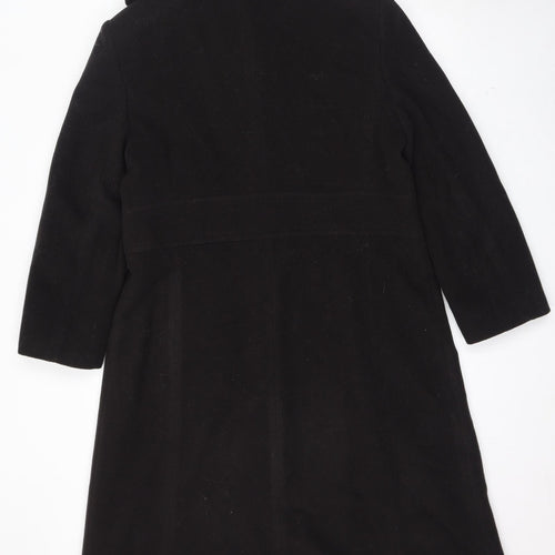 Precis Womens Brown Overcoat Coat Size 16 Button
