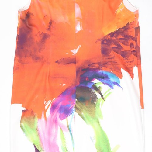 Kaleidoscope Womens Multicoloured Geometric Polyester A-Line Size 20 Round Neck Pullover