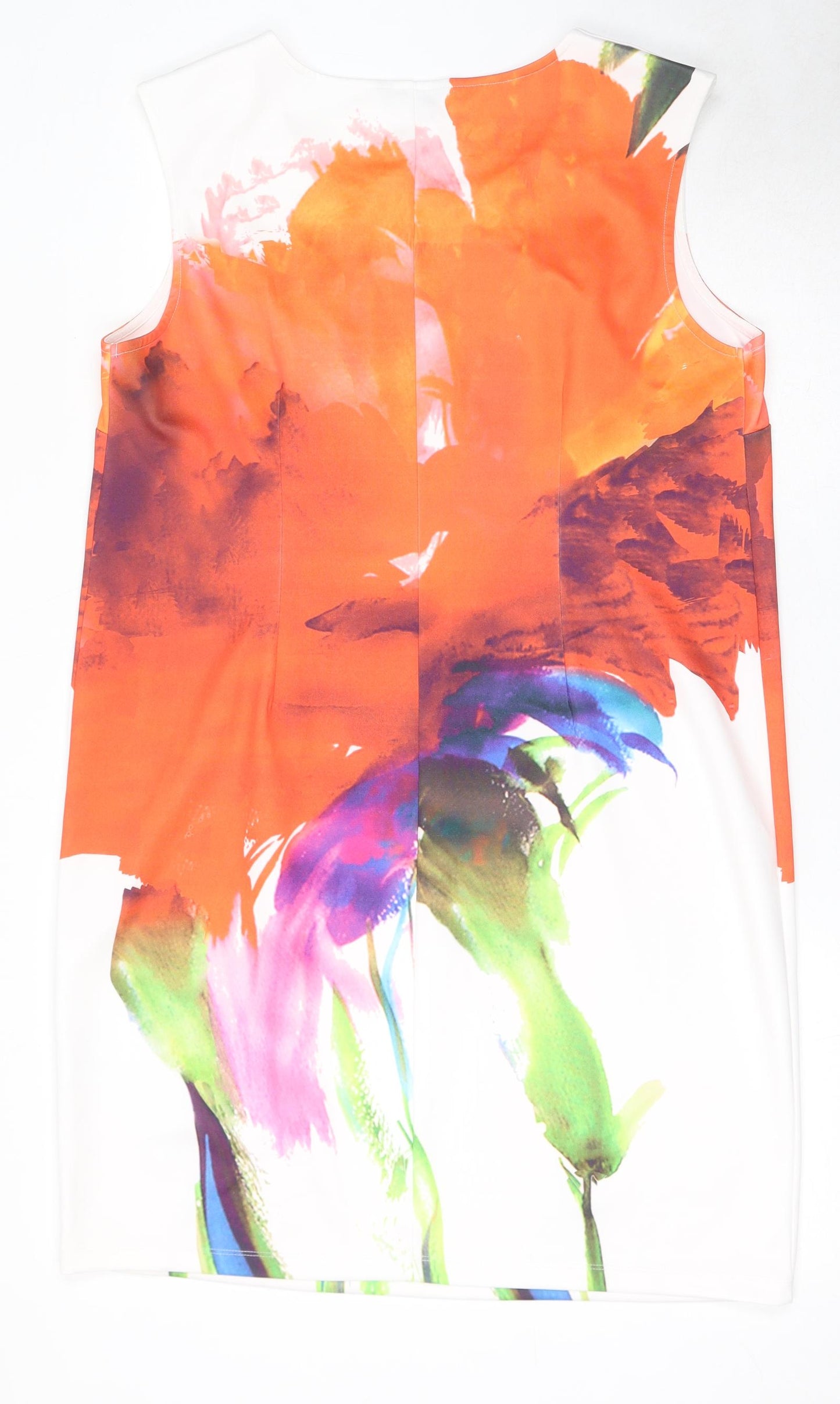 Kaleidoscope Womens Multicoloured Geometric Polyester A-Line Size 20 Round Neck Pullover