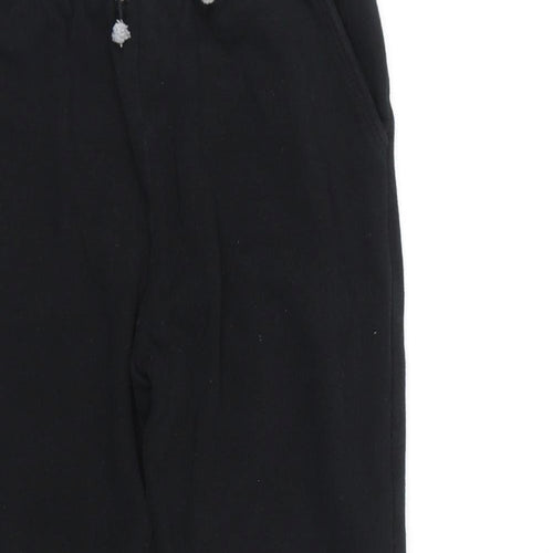 NEXT Boys Black Cotton Jogger Trousers Size 4-5 Years L20 in Regular Pullover