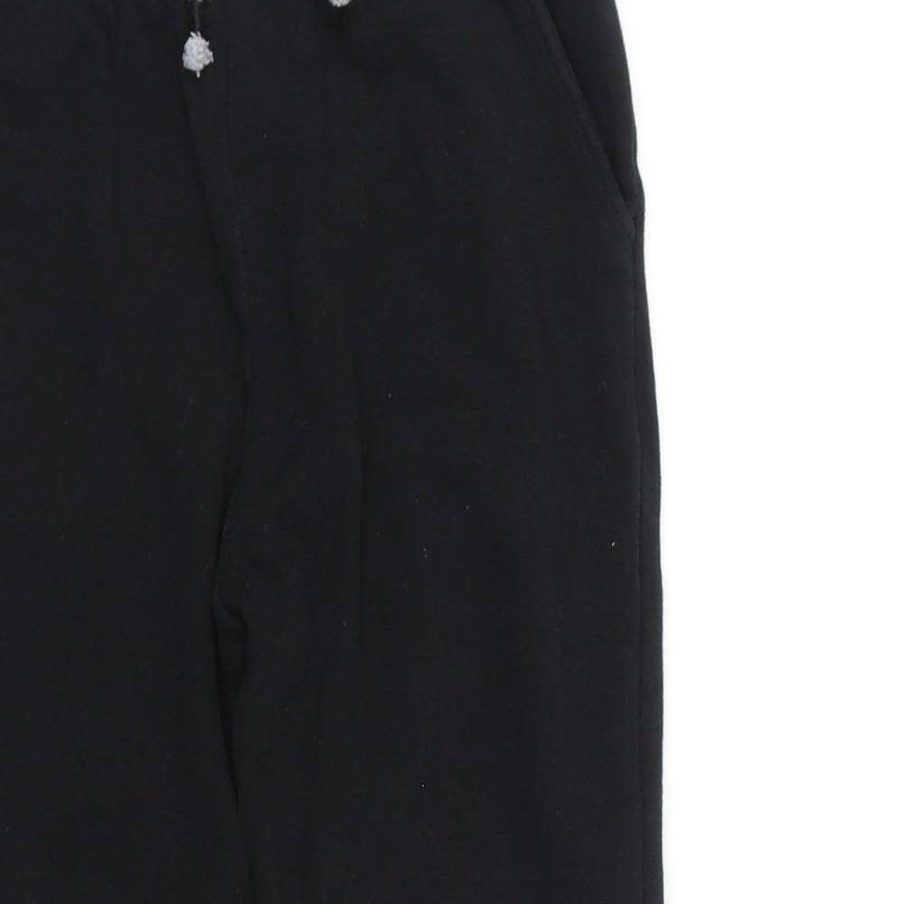 NEXT Boys Black Cotton Jogger Trousers Size 4-5 Years L20 in Regular Pullover