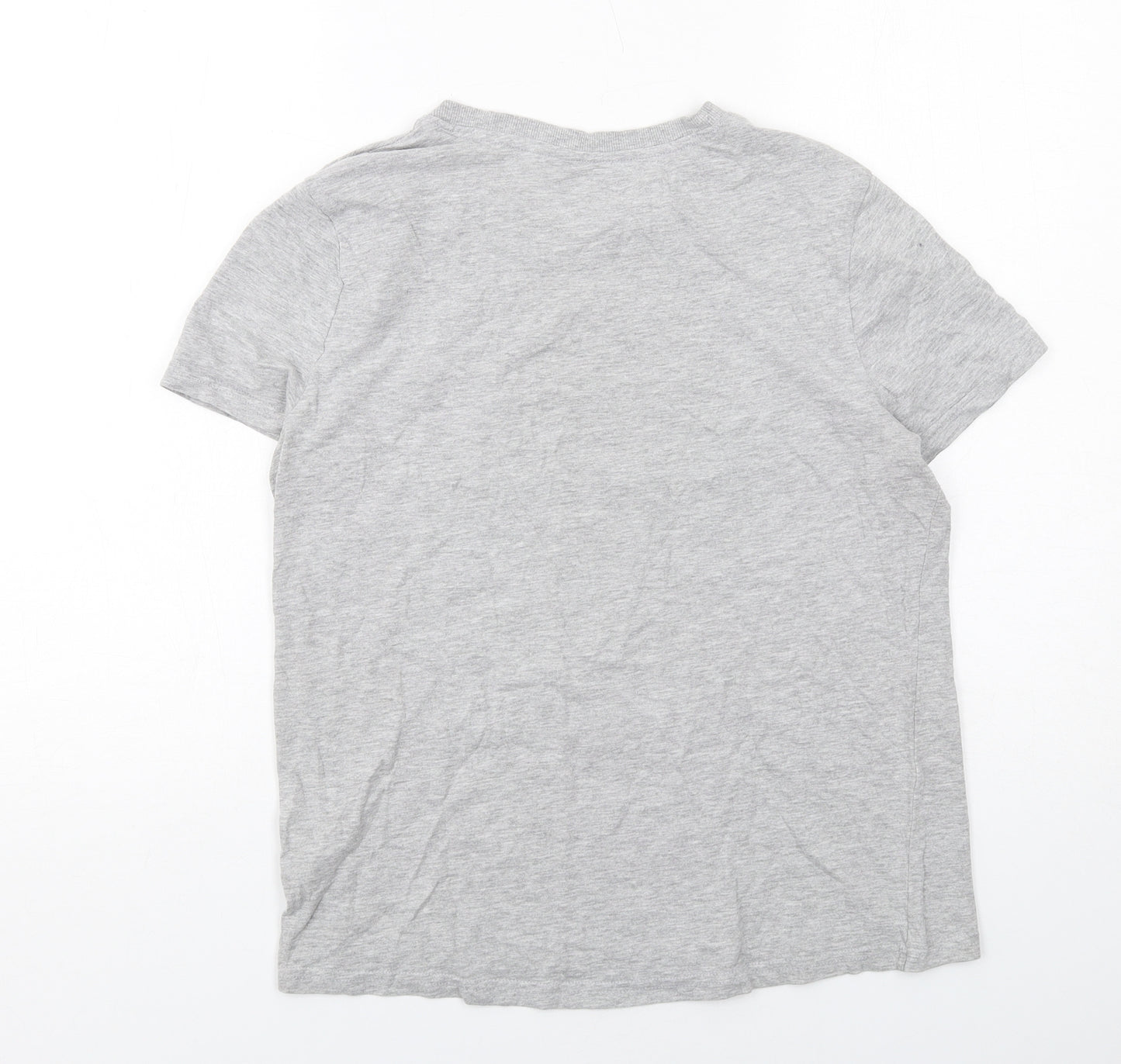 Disney Womens Grey Cotton Basic T-Shirt Size S Crew Neck - Dumbo