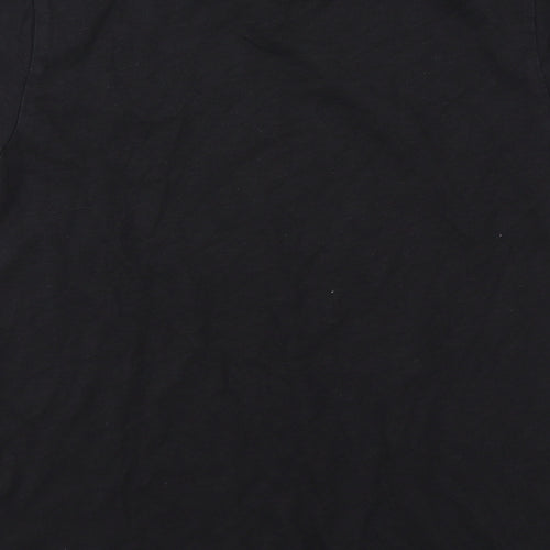 NEXT Boys Black Cotton Basic T-Shirt Size 9 Years Round Neck Pullover
