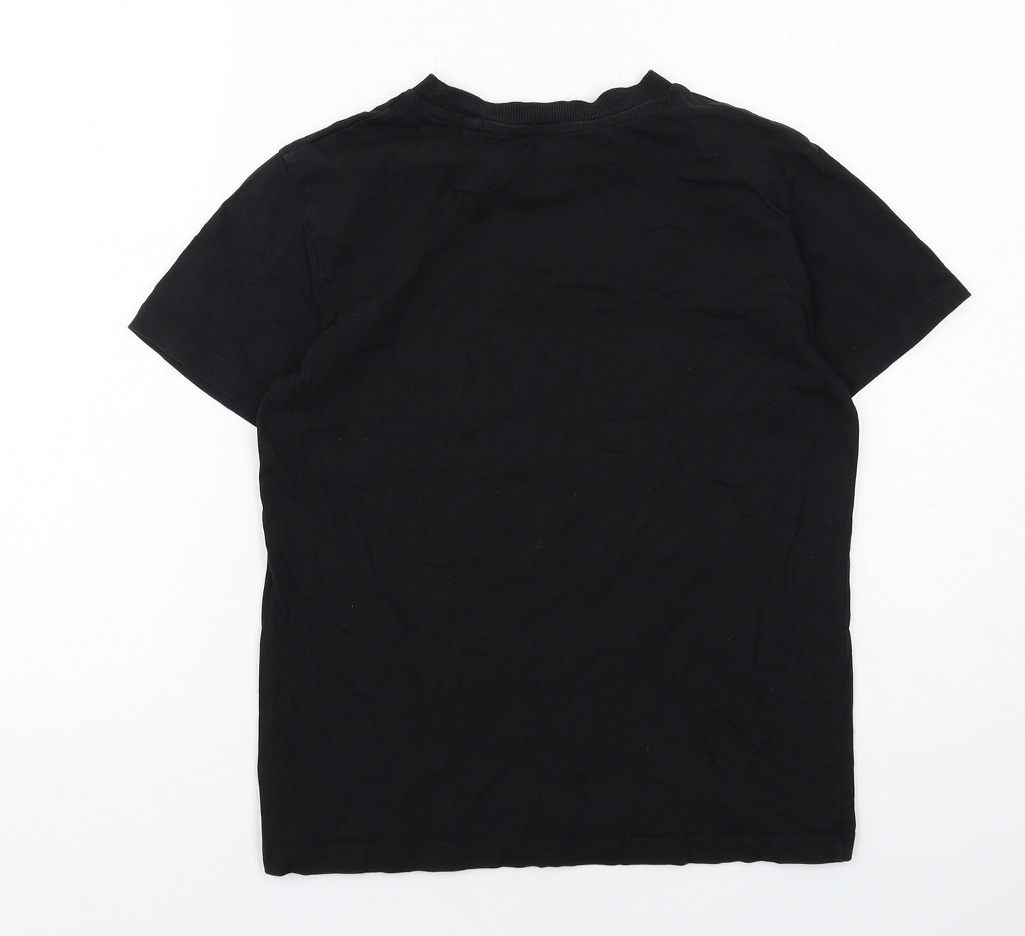 NEXT Boys Black Cotton Basic T-Shirt Size 10 Years Round Neck Pullover - Super Chill! Ice Lolly