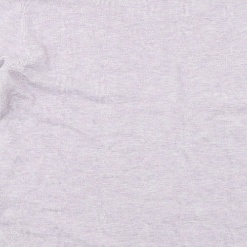 Fat Face Womens Purple Round Neck Cotton Pullover Jumper Size 8