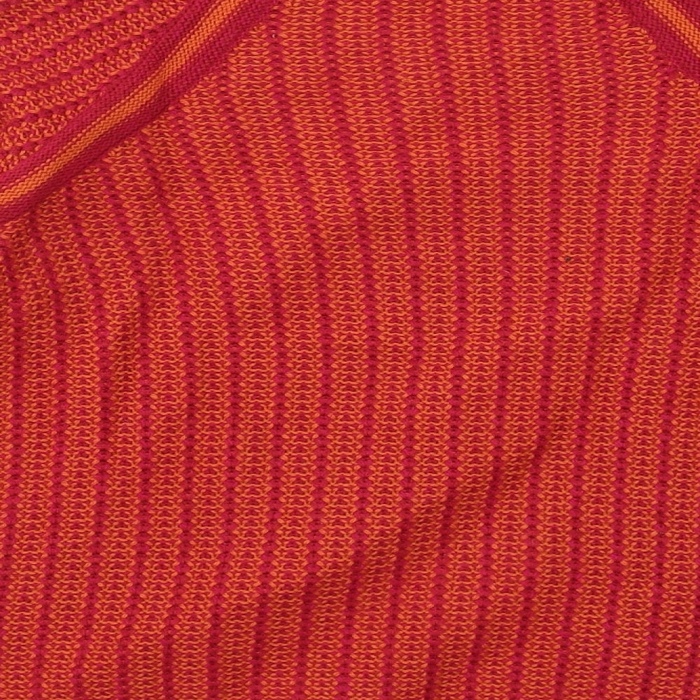 Marks and Spencer Womens Red Round Neck Acrylic Pullover Jumper Size 12