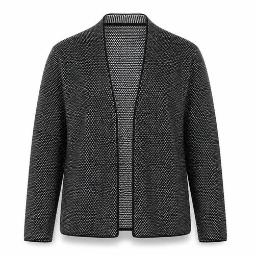Olsen Womens Black V-Neck Cotton Cardigan Jumper Size 14