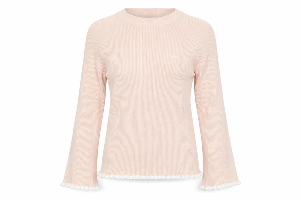 Jack Wills Womens Pink Round Neck Polyester Pullover Jumper Size 6