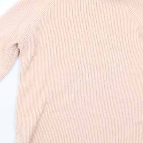 Jack Wills Womens Pink Round Neck Polyester Pullover Jumper Size 6
