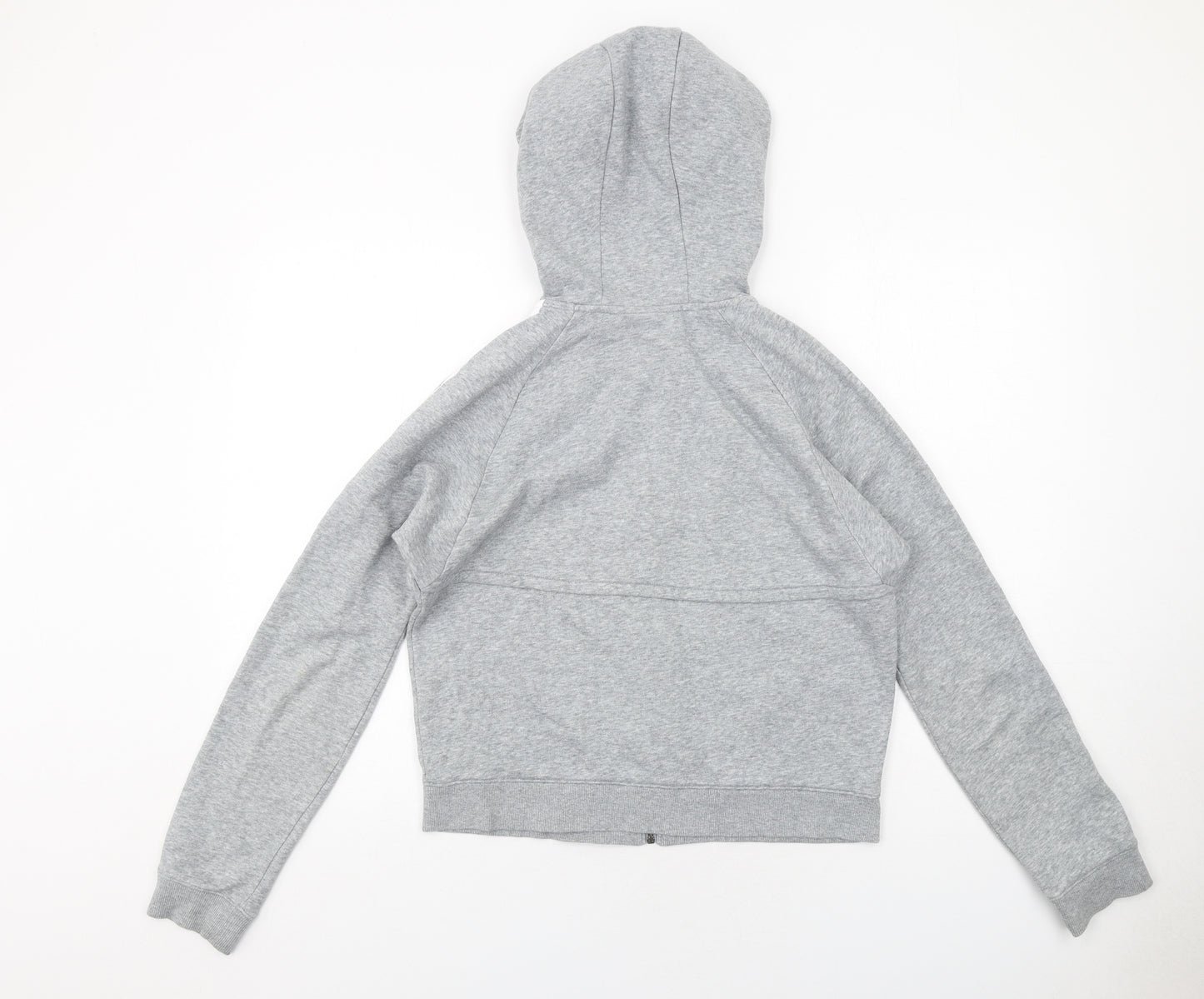 Under armour Womens Grey Cotton Full Zip Hoodie Size M Zip