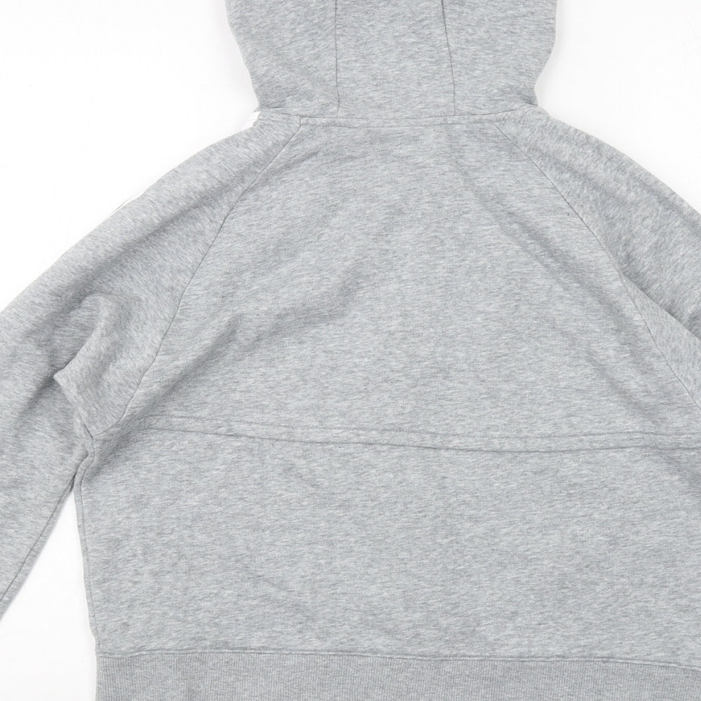 Under armour Womens Grey Cotton Full Zip Hoodie Size M Zip