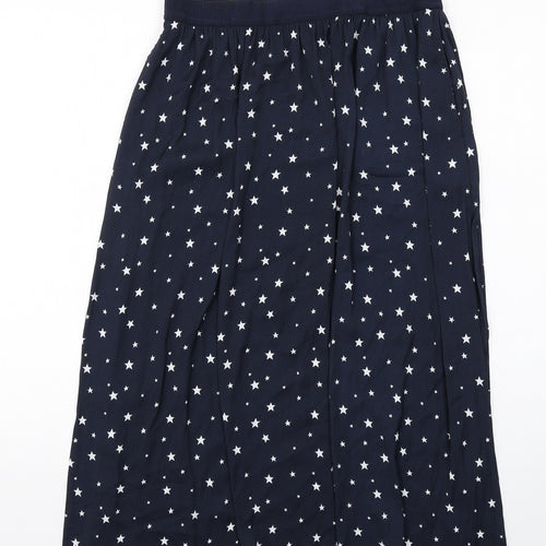 Hush Womens Blue Geometric Polyester Swing Skirt Size 12 - Star pattern
