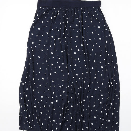 Hush Womens Blue Geometric Polyester Swing Skirt Size 12 - Star pattern