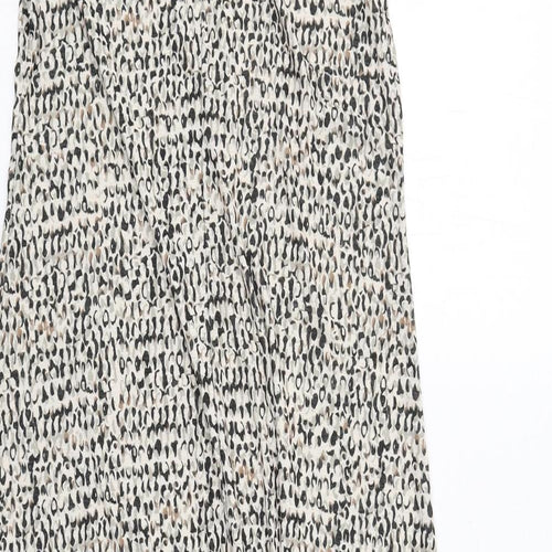 New Look Womens Multicoloured Geometric Viscose A-Line Size 14 Crew Neck Pullover