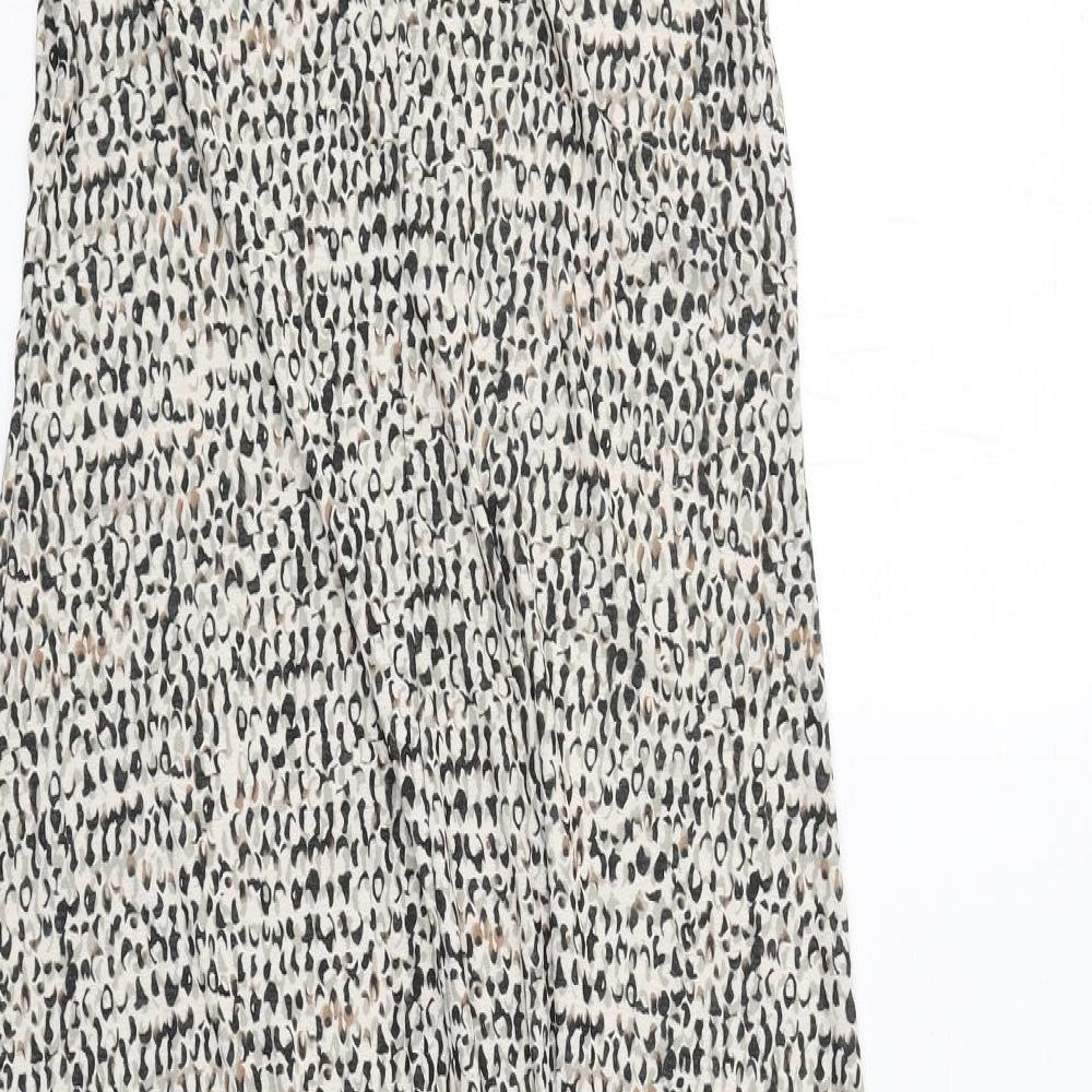 New Look Womens Multicoloured Geometric Viscose A-Line Size 14 Crew Neck Pullover