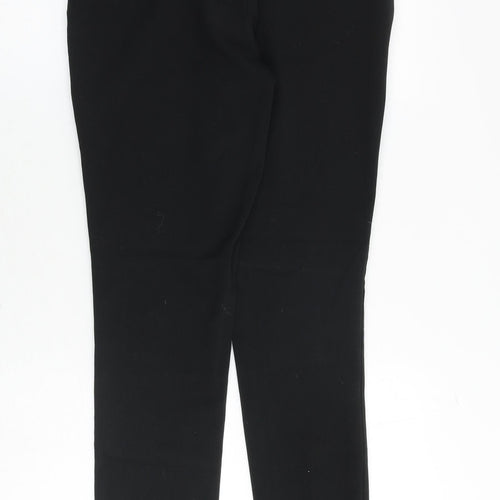 ASOS Mens Black Polyester Chino Trousers Size 28 in Slim Zip
