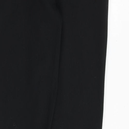 ASOS Mens Black Polyester Chino Trousers Size 28 in Slim Zip