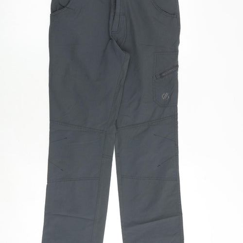 Dare 2B Womens Grey Polyamide Jogger Trousers Size 26 in Regular Zip