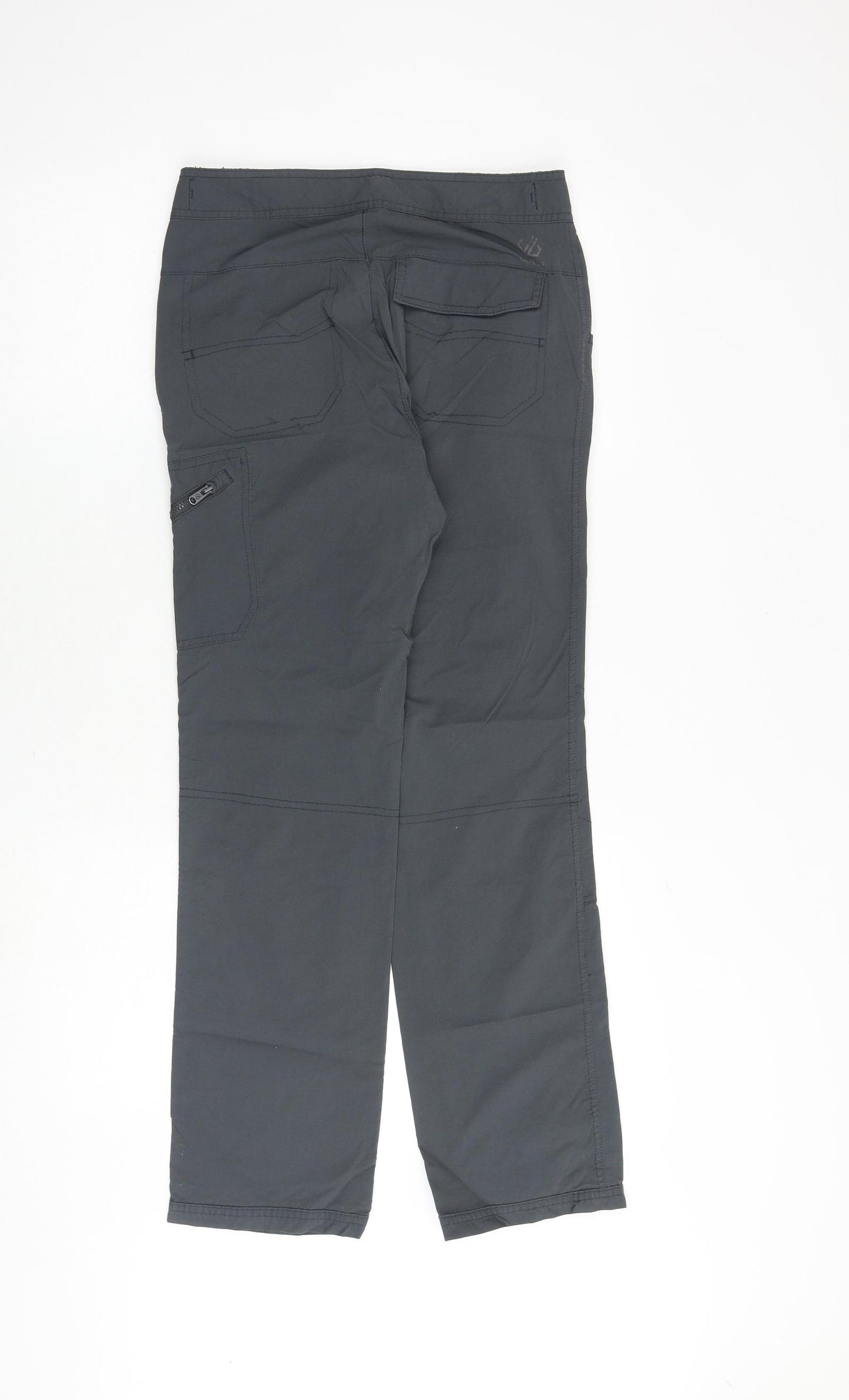 Dare 2B Womens Grey Polyamide Jogger Trousers Size 26 in Regular Zip
