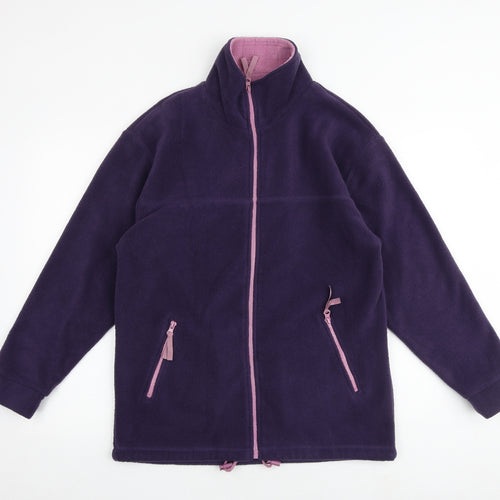 Bonmarché Womens Purple Jacket Size S Zip