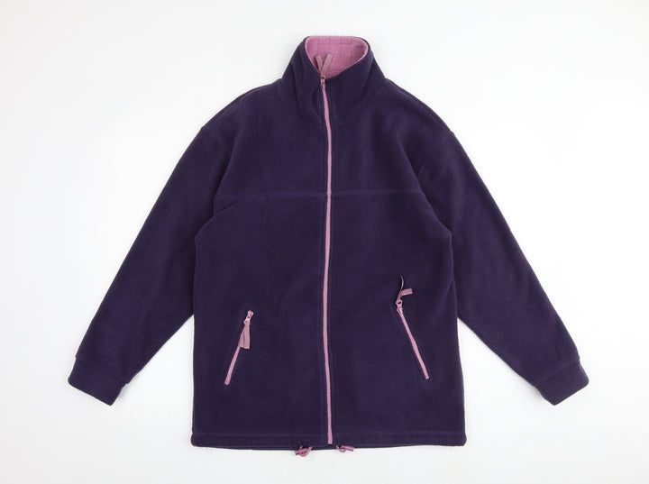 Bonmarché Womens Purple Jacket Size S Zip