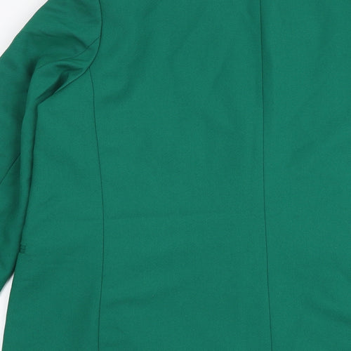 H&M Womens Green Jacket Blazer Size M Button