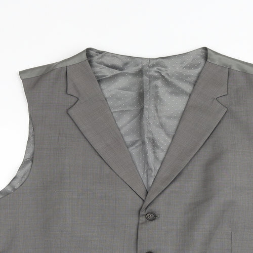 Jasper Conran Mens Grey Wool Jacket Suit Waistcoat Size 42 Regular