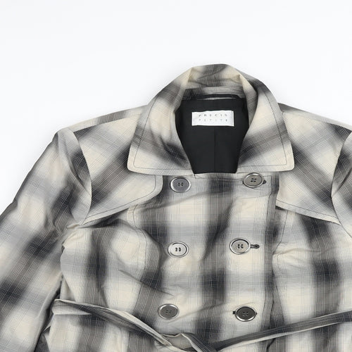 Precis Womens Multicoloured Plaid Jacket Size 10 Button