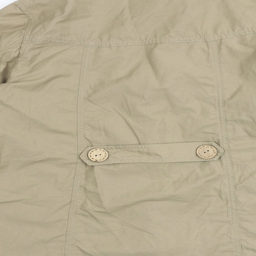 SEVENHILL Womens Beige Jacket Size L Button
