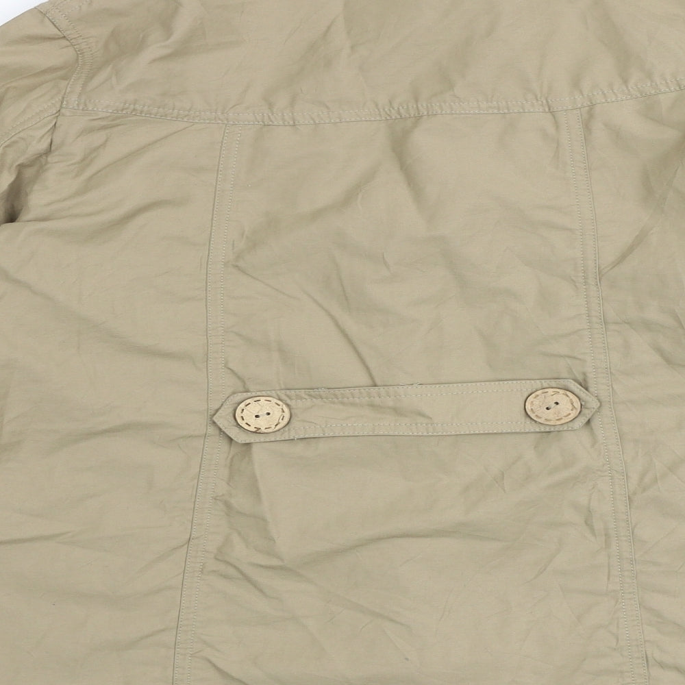 SEVENHILL Womens Beige Jacket Size L Button