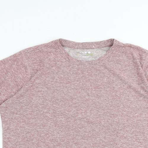 Celsius Active Mens Red Polyester T-Shirt Size XL Round Neck