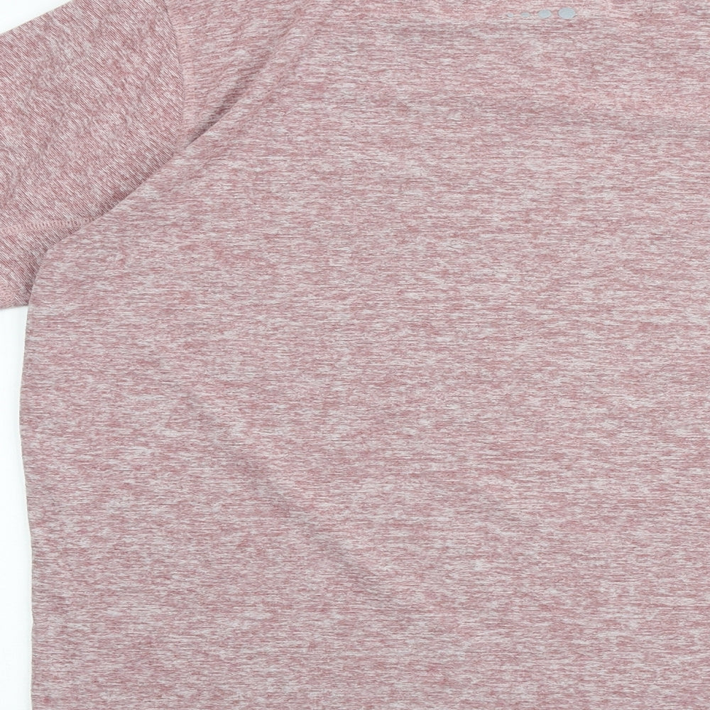 Celsius Active Mens Red Polyester T-Shirt Size XL Round Neck