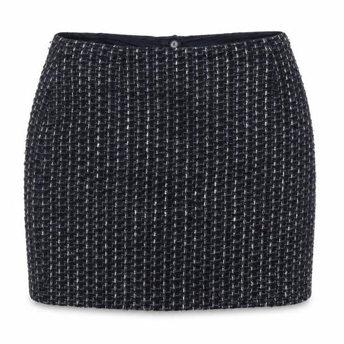 Minuet Womens Blue Geometric Cotton A-Line Skirt Size 20 Zip