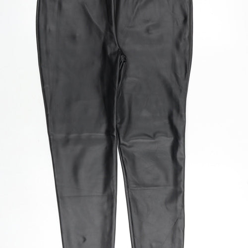 River Island Womens Black Polyester Trousers Size 14 Regular