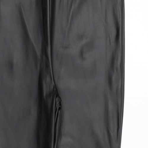 River Island Womens Black Polyester Trousers Size 14 Regular