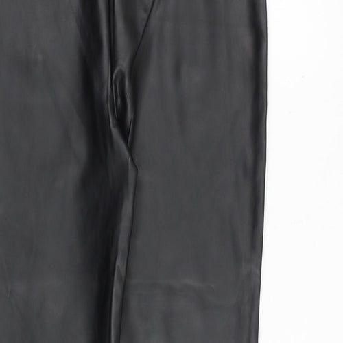 River Island Womens Black Polyester Trousers Size 14 Regular